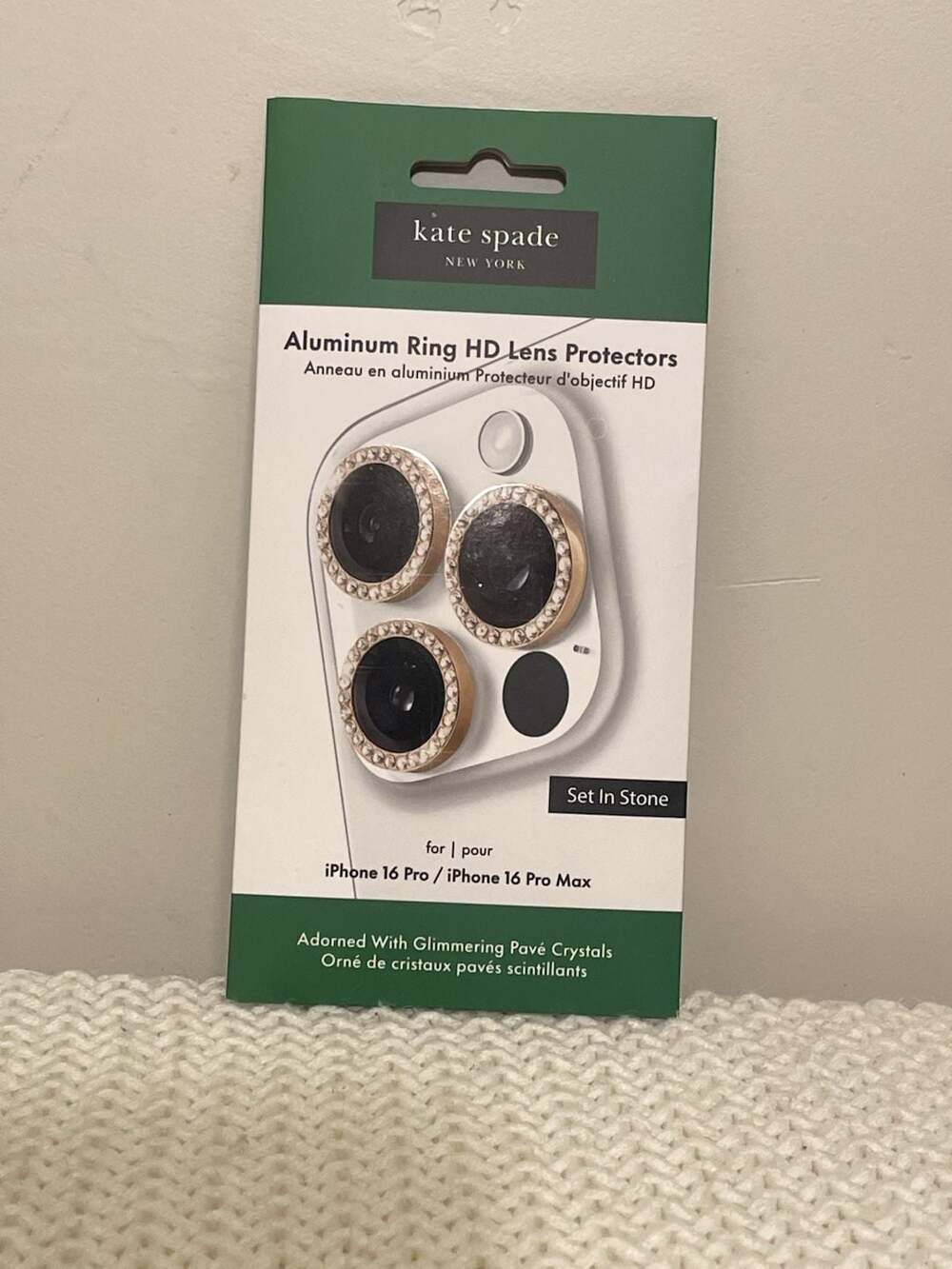 Kate Spade New York Aluminum Ring HD Lens Protectors iPhone 16 Pro / 16 Pro Max
